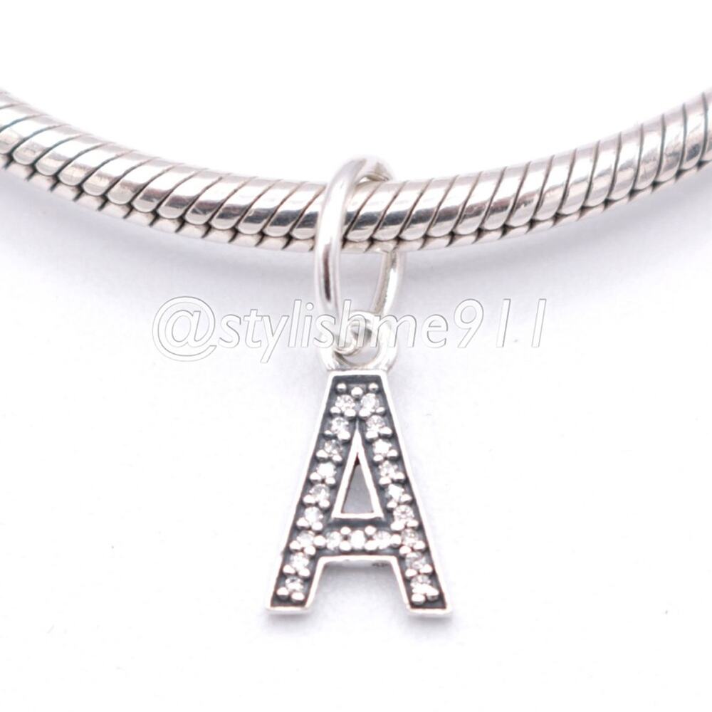 Authentic PANDORA Letter A Dangle with Zirconia - 791313CZ